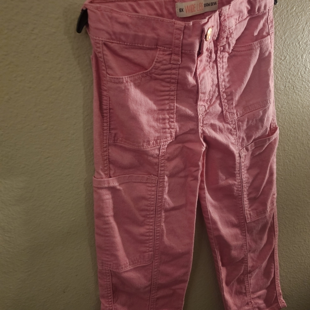 Pink Kids Utility Jeans - Picture 2 of 11